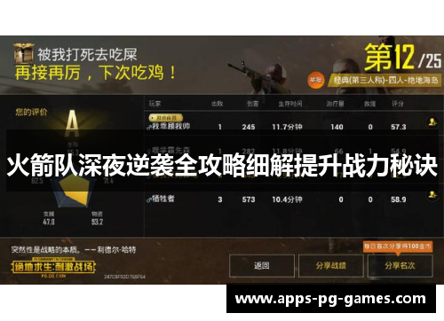 火箭队深夜逆袭全攻略细解提升战力秘诀 火箭队深夜逆袭全攻略细解提升战力秘诀